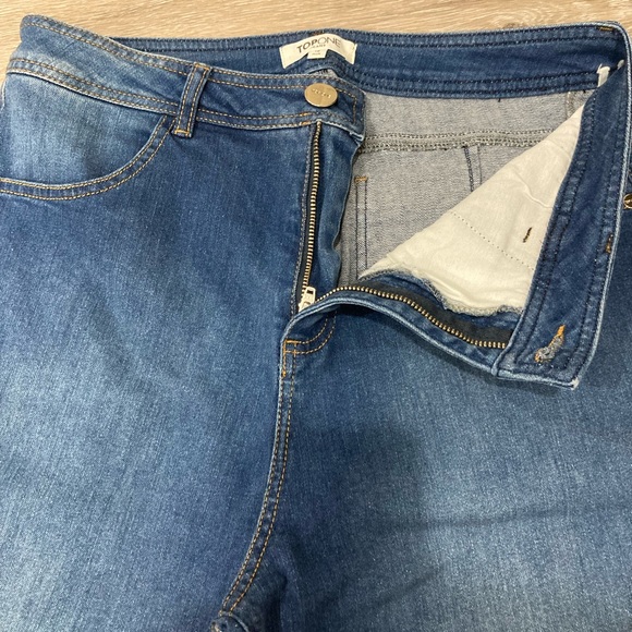 Top One Wide-Leg Denim Jeans Size 12 Plus - Picture 6 of 9